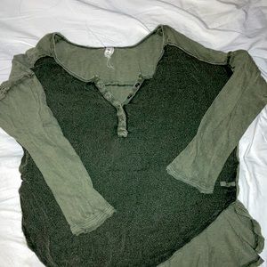 Free People 3 Quarter Length Top
